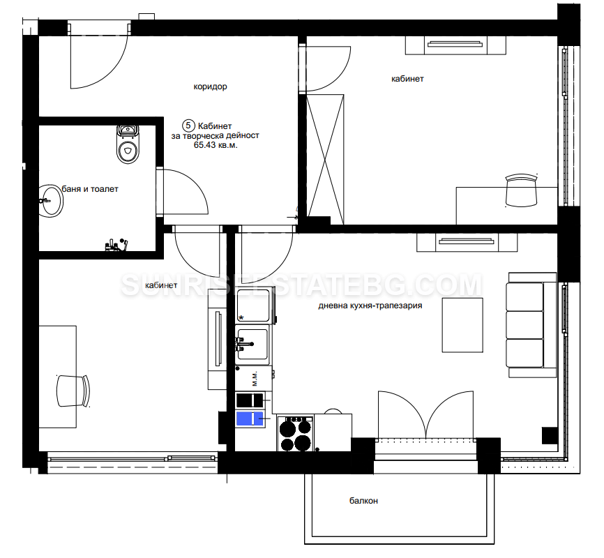 Office in a newly constructed building - ideal for an office or medical practice.