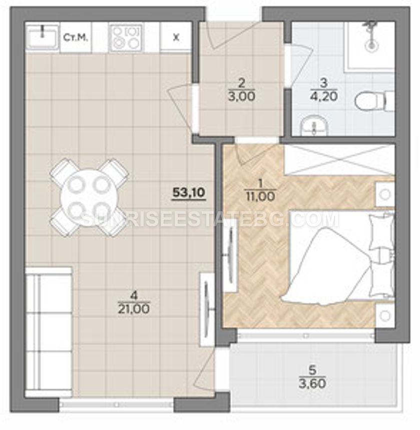TWO-ROOM APARTMENT