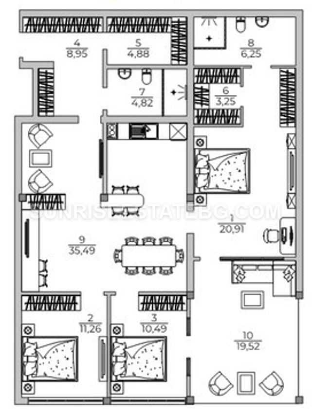 FOUR-ROOM APARTMENT WITH ACT 16